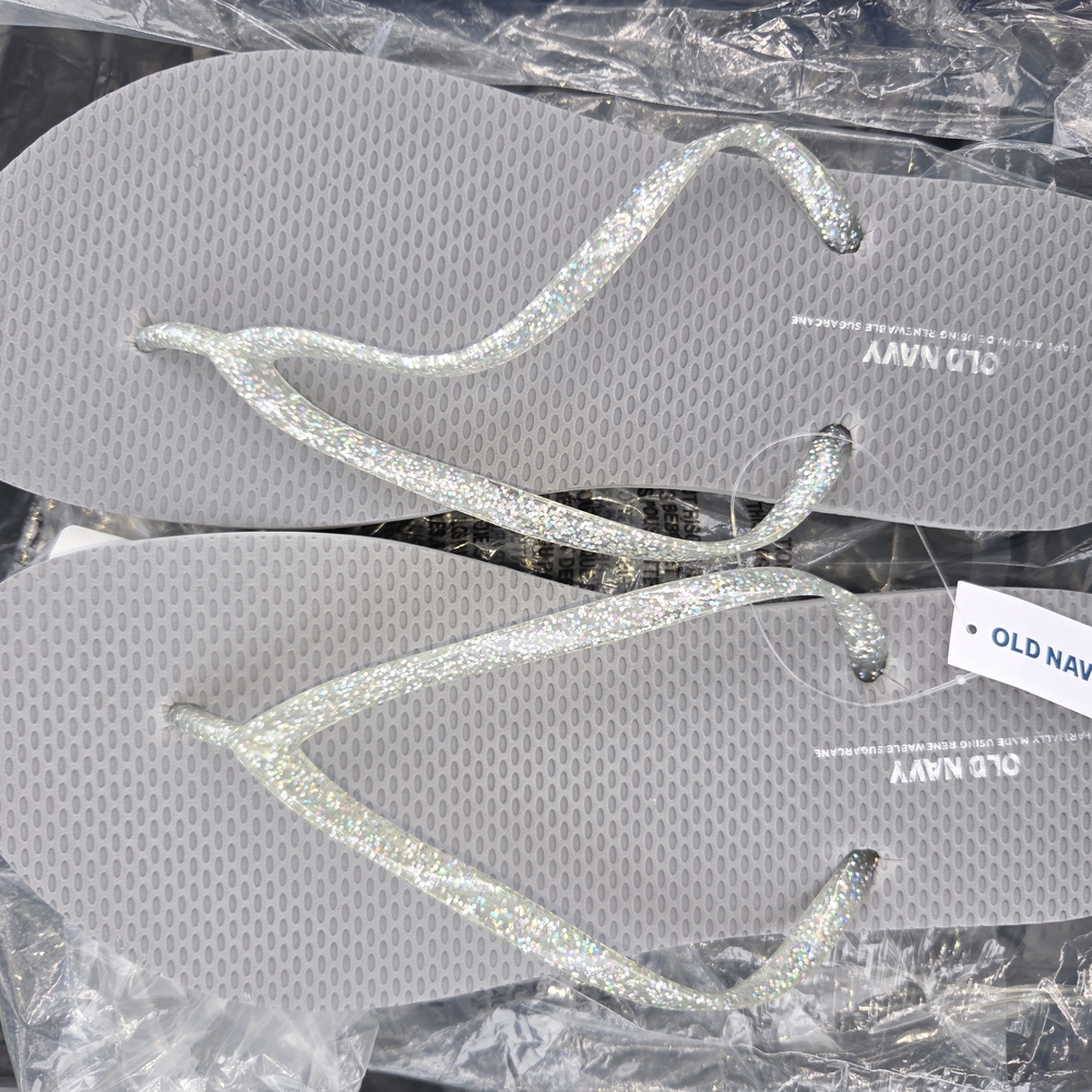 Old Navy Sparkling Silver Sandals